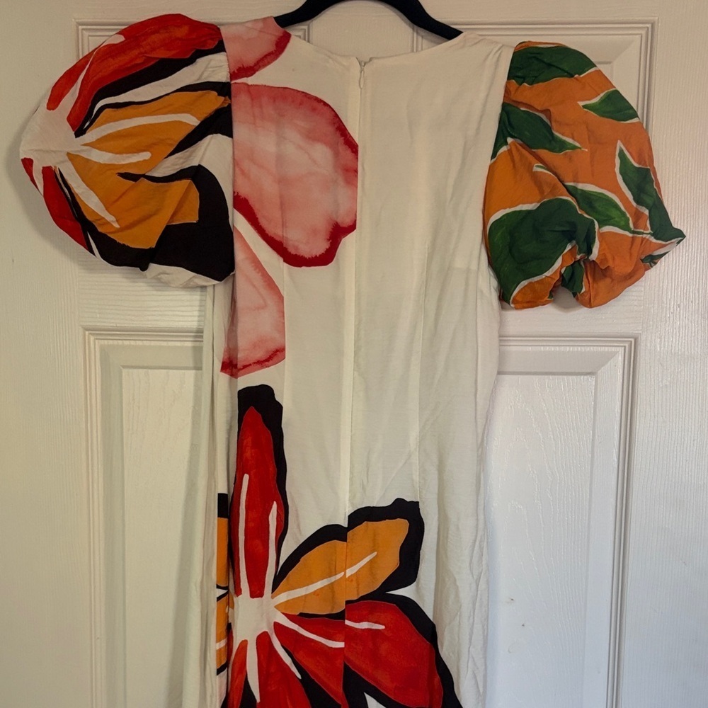 Anthropologie Puff-sleeve A-line Maxi Dress | NWT | Sz XS - Picture 6 of 8